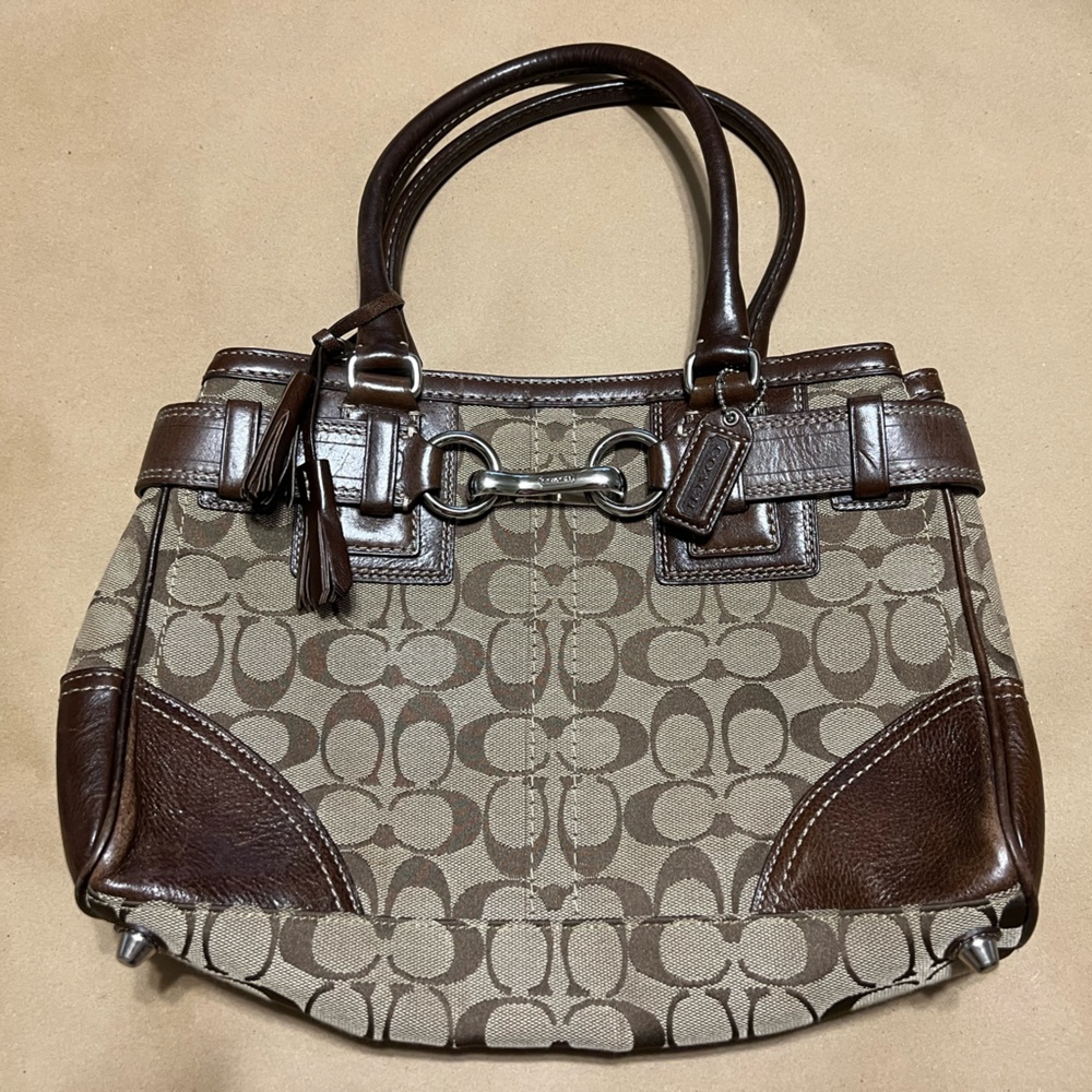 Coach Signature Print Tote